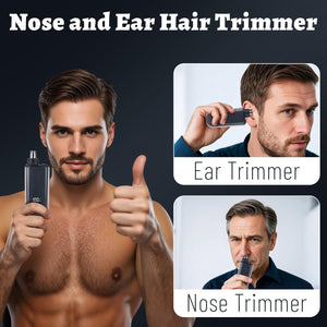 Rechargeable Nose, Ear & Facial Hair Trimmer for Men & Women