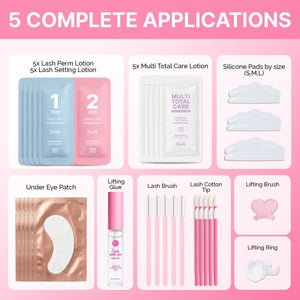 Korean Lash Lift & Eyebrow Lamination Kit for Home Use