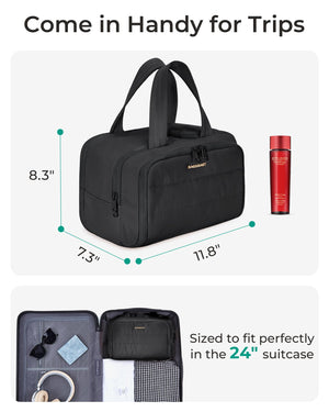 Puffy Travel Toiletry & Makeup Organizer Bag for Women