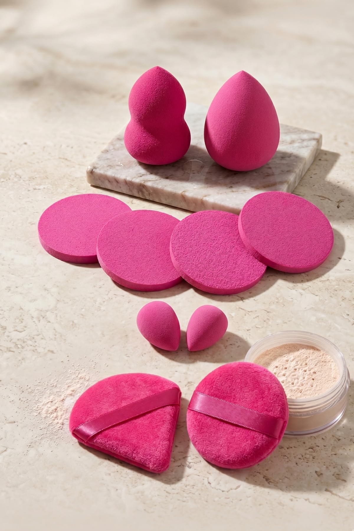 10-Piece Makeup Sponge & Blender Puff Set for Face Makeup