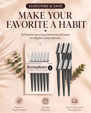 Dermaplaning Facial Razor & Eyebrow Trimmer for Women & Men
