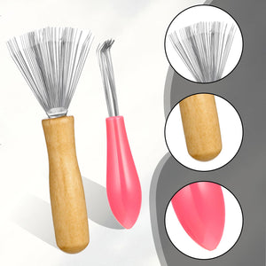 5-Piece Hair Brush & Comb Cleaning Tool Set for Home & Salon