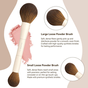 20-Piece Double-Ended Makeup Brush Set with Gift Box