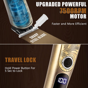 Waterproof Electric Beard & Body Grooming Trimmer Kit