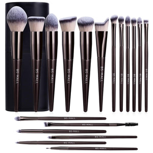 18-Piece Premium Makeup Brush Set with Storage Case