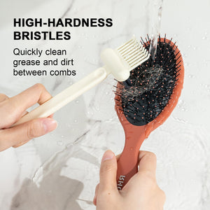 2-in-1 Hair Brush Cleaning Tool for Hair & Dust Removal