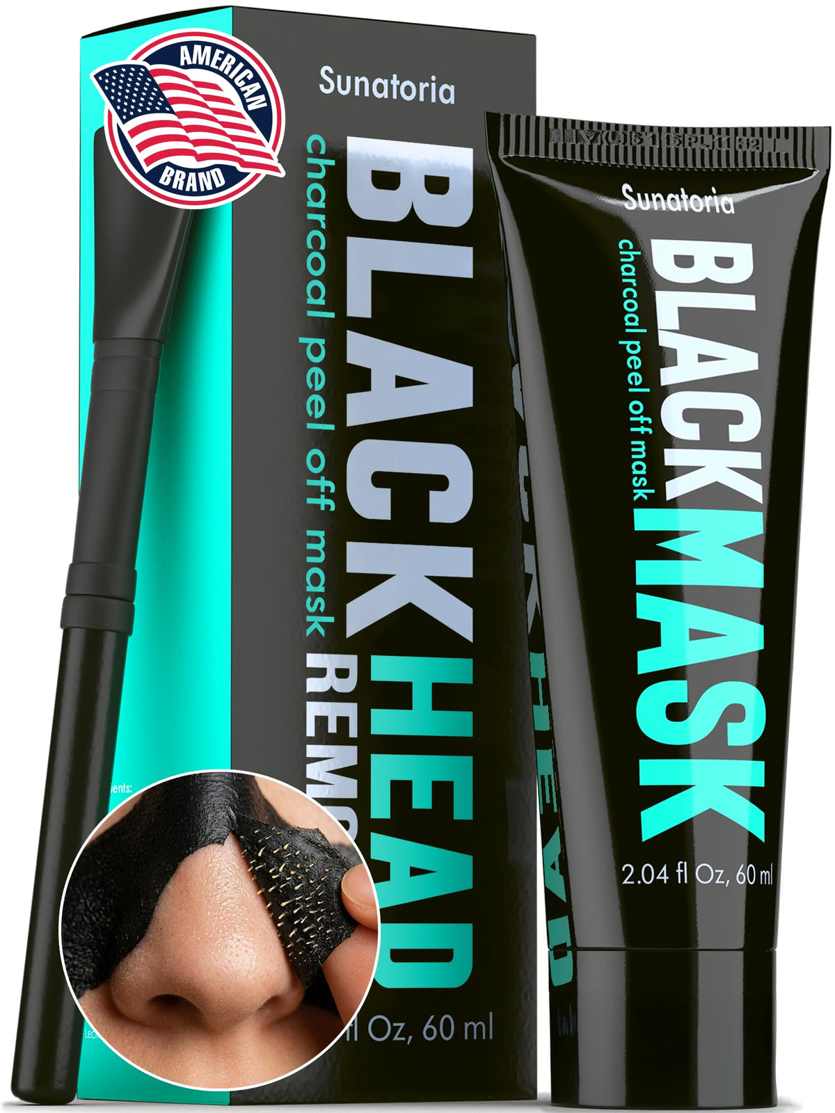 Charcoal Peel-Off Face Mask for Pore Cleansing & Oil Control
