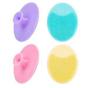 4-Pack Silicone Facial Cleansing & Exfoliating Scrubber Pads