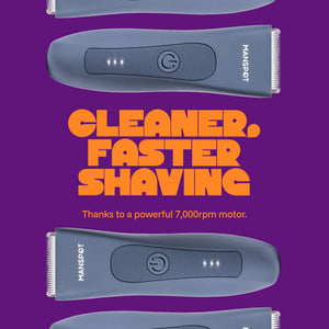 Men’s Groin & Body Hair Trimmer and Shaving Set