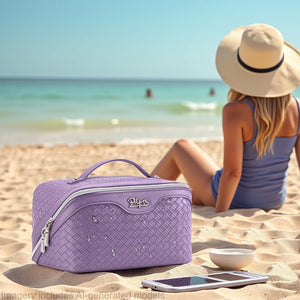 3-Piece Travel Makeup & Cosmetic Bag Set for Women