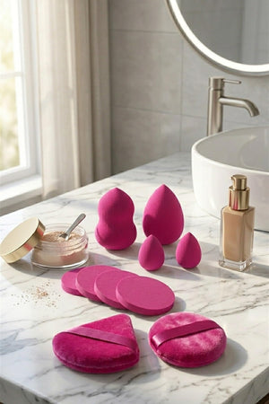 10-Piece Makeup Sponge & Blender Puff Set for Face Makeup