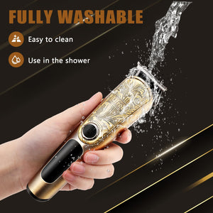 Waterproof Electric Beard & Body Grooming Trimmer Kit