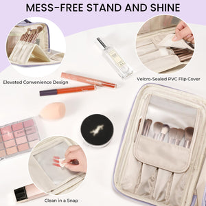 Large Capacity Travel Makeup & Cosmetic Organizer Bag