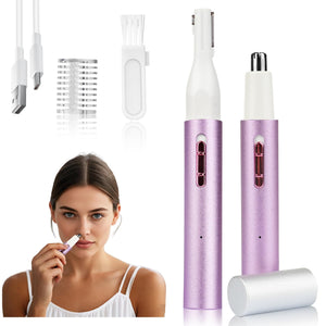 Rechargeable Nose, Ear & Facial Hair Trimmer for Men & Women