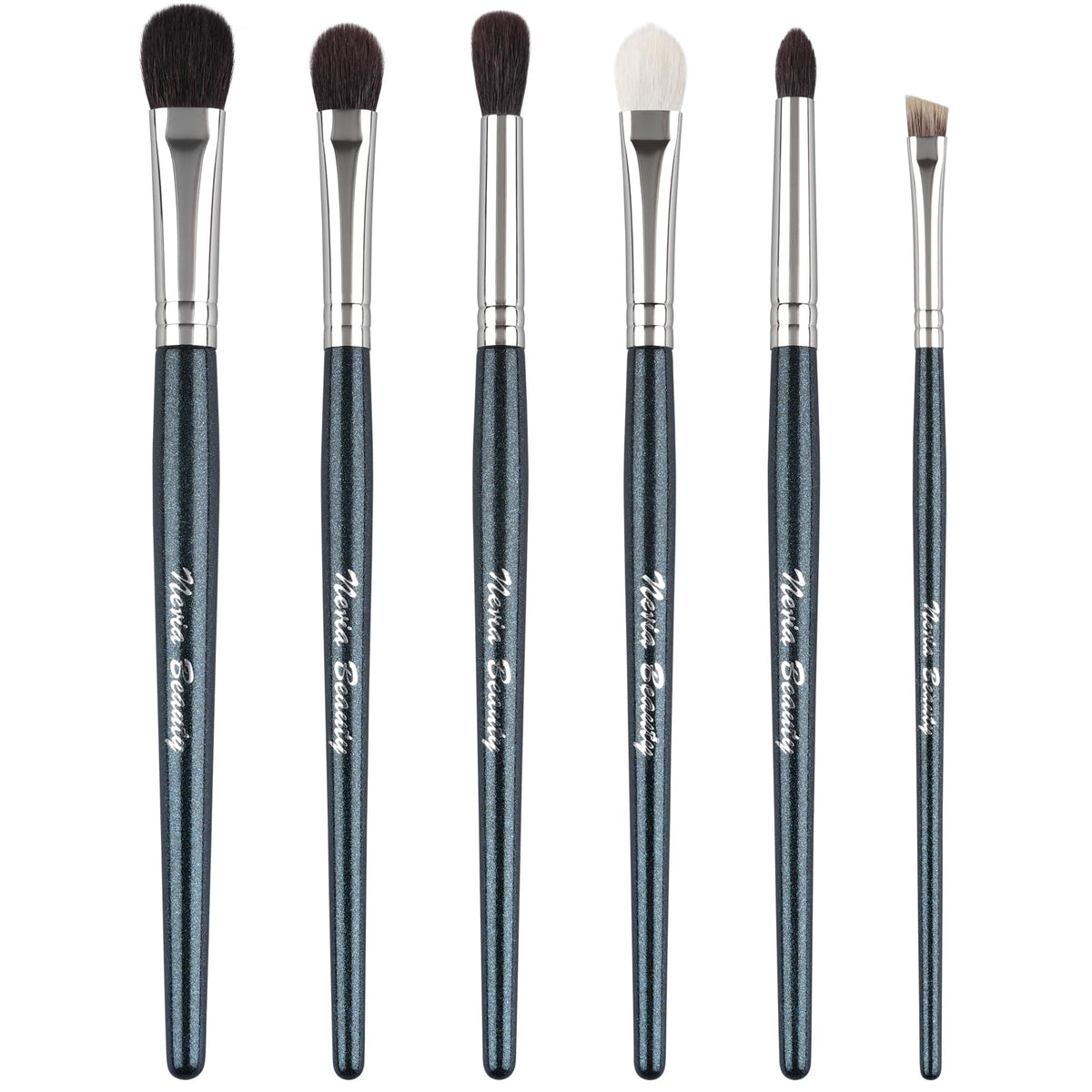 6-Piece Professional Eye Makeup Brush Set for Blending & Detail