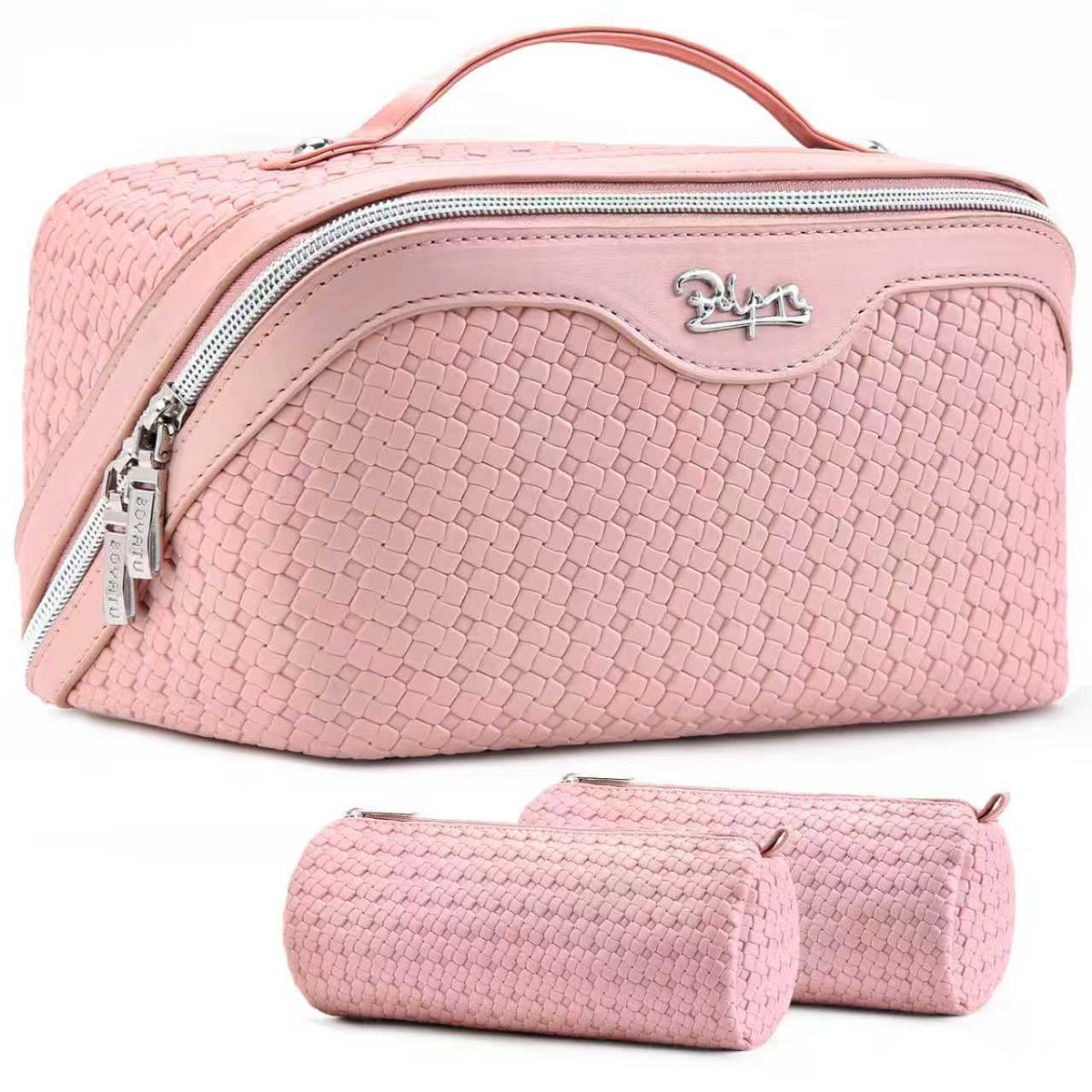 3-Piece Travel Makeup & Cosmetic Bag Set for Women