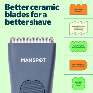 Men’s Groin & Body Hair Trimmer and Shaving Set