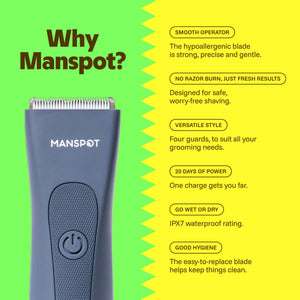 Men’s Groin & Body Hair Trimmer and Shaving Set