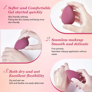 14-Piece Makeup Sponge, Blender & Powder Puff Set