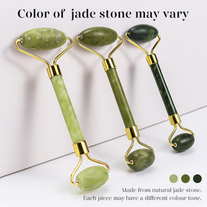 Jade Facial Roller & Gua Sha Skincare Tool Set