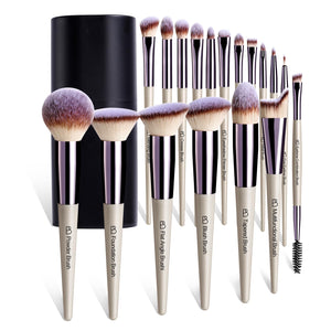 18-Piece Premium Makeup Brush Set with Storage Case
