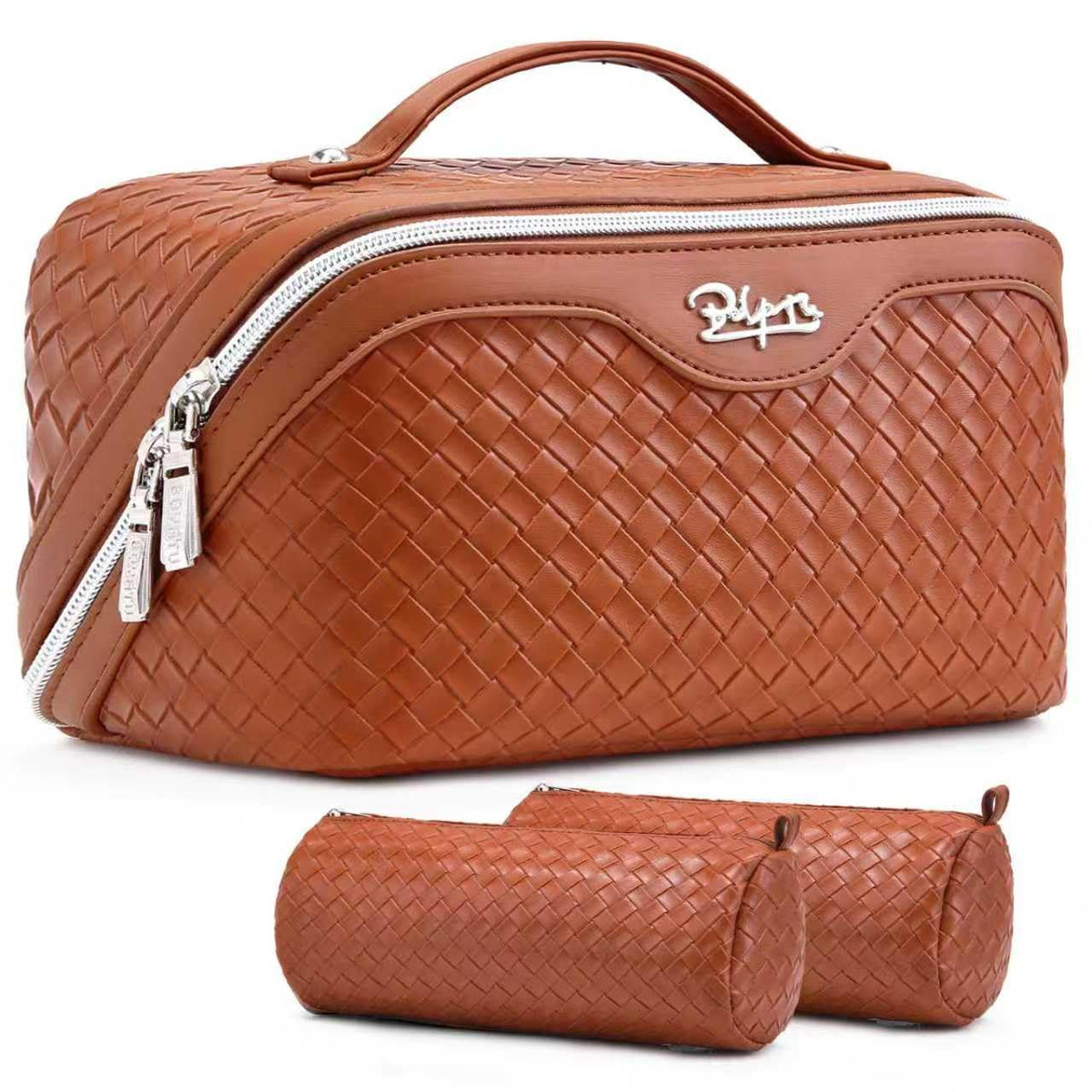 3-Piece Travel Makeup & Cosmetic Bag Set for Women