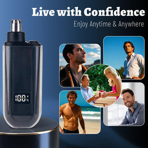 Rechargeable Nose, Ear & Facial Hair Trimmer for Men & Women