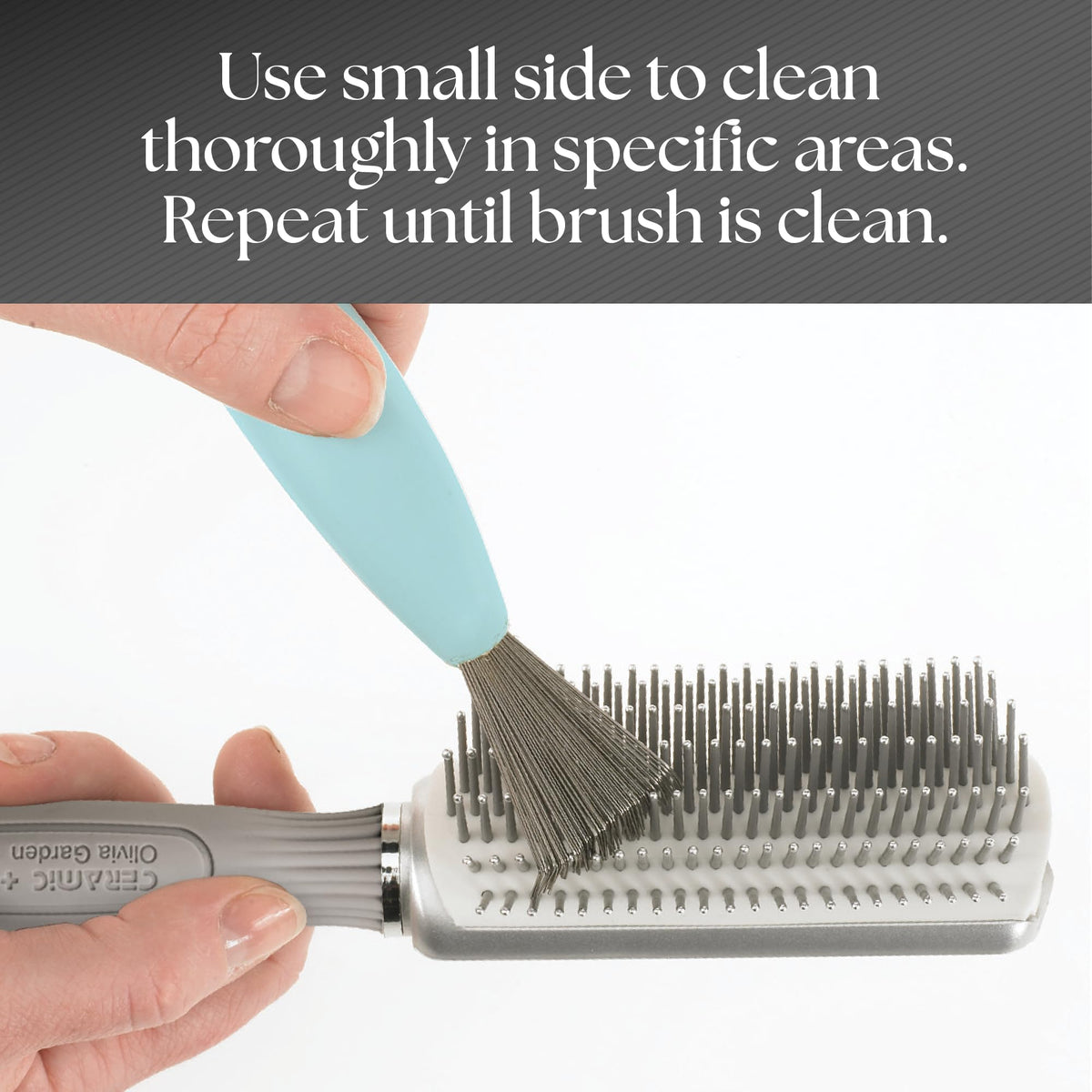2-in-1 Hair Brush Cleaner Tool for All Brush Types