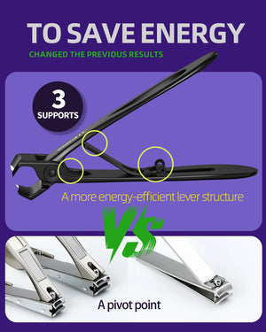 Wide Jaw Nail Clipper Set for Thick & Ingrown Toenails