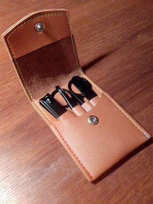 Stainless Steel Nail Clipper & Trimmer Set with Case