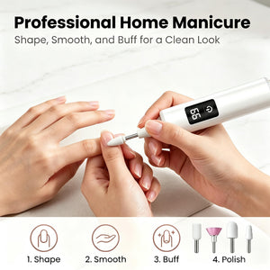 3-Speed Rechargeable Cordless Electric Nail File