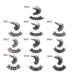 5-Pair Natural Curly False Eyelash Set for Makeup