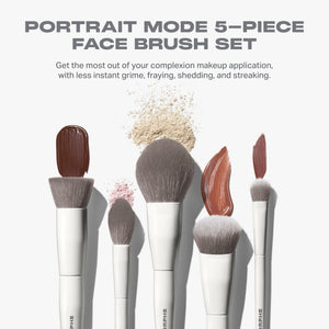 5-Piece Professional Face Makeup Brush Set for Smooth Finish