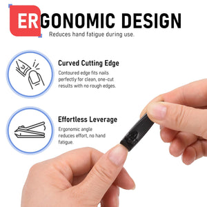 Heavy-Duty Stainless Steel Nail Clipper Set with Nail File
