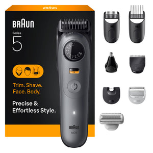 Waterproof Cordless Electric Shaver & Hair Trimmer for Men