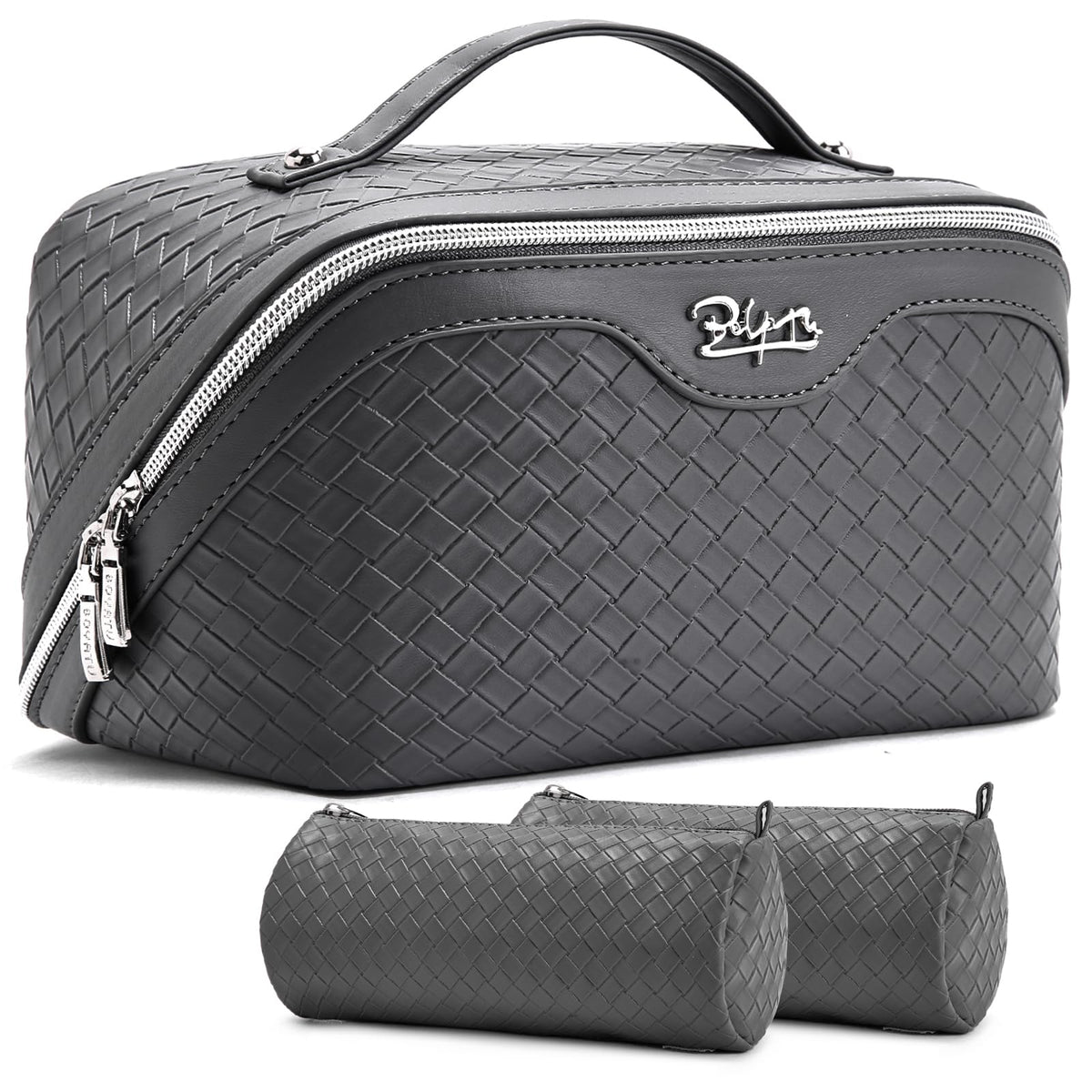 3-Piece Travel Makeup & Cosmetic Bag Set for Women
