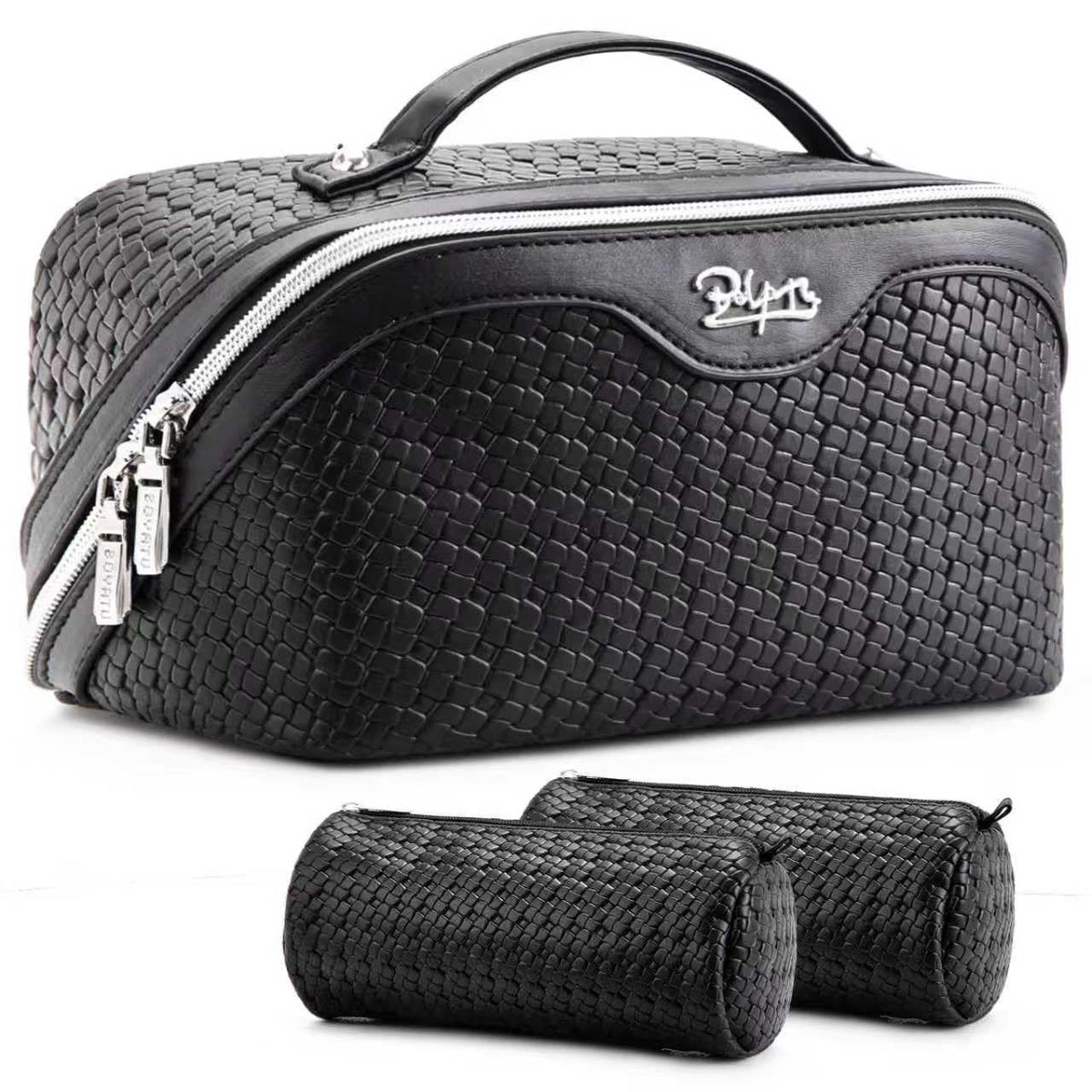 3-Piece Travel Makeup & Cosmetic Bag Set for Women