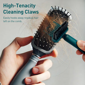 2-in-1 Hair Brush Cleaner & Rake for Hair and Dust Removal