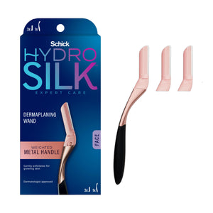 Dermaplaning Facial Razor Wand with Replacement Blades