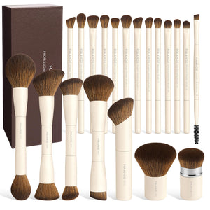 20-Piece Double-Ended Makeup Brush Set with Gift Box