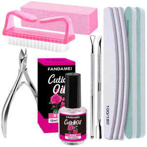 Professional Manicure Tool Kit with Files, Buffers & Cuticle Tools