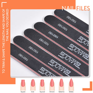 Professional Nail File & Buffer Set for Manicure and Nail Care