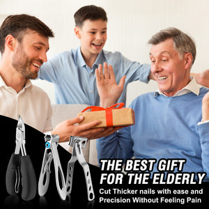 7-Piece Heavy-Duty Toenail Clipper Set for Thick Nails