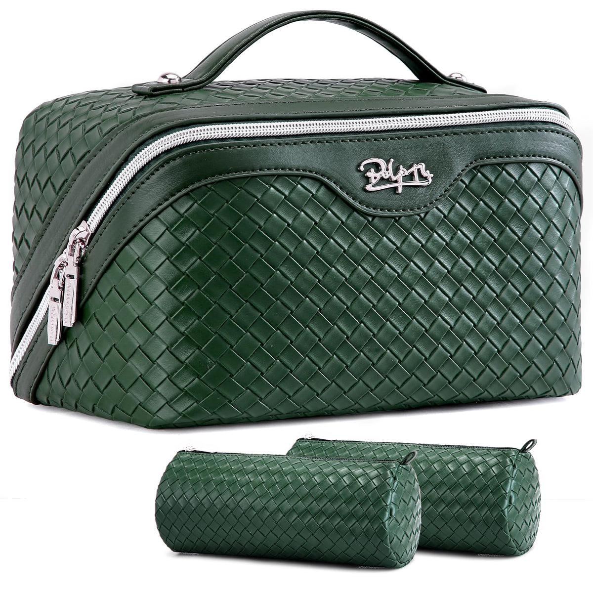3-Piece Travel Makeup & Cosmetic Bag Set for Women