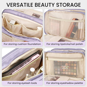 Large Capacity Travel Makeup & Cosmetic Organizer Bag