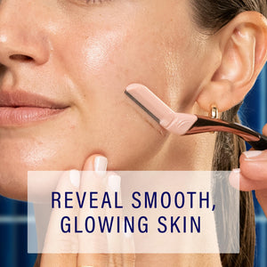 Dermaplaning Facial Razor Wand with Replacement Blades