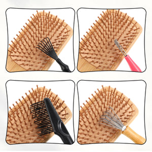 5-Piece Hair Brush & Comb Cleaning Tool Set for Home & Salon
