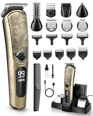 Waterproof Electric Beard & Body Grooming Trimmer Kit