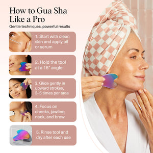 Stainless Steel Gua Sha Facial Massage & Sculpting Tool