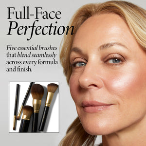 5-Piece Full Face Makeup Brush Set for Flawless Application